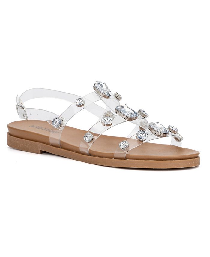 Olivia Miller Women s Crystal Clear Sandals Macy s