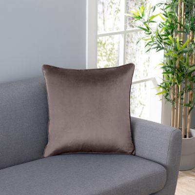 Velvet Pillow w/Piping , Premium Filled & Zipper 20"W x 20"L