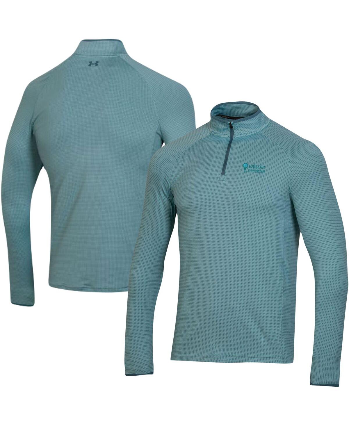 Under Armour Valspar Championship  Teal T2 Green Half Moon Raglan Quarter-zip Top In Teal