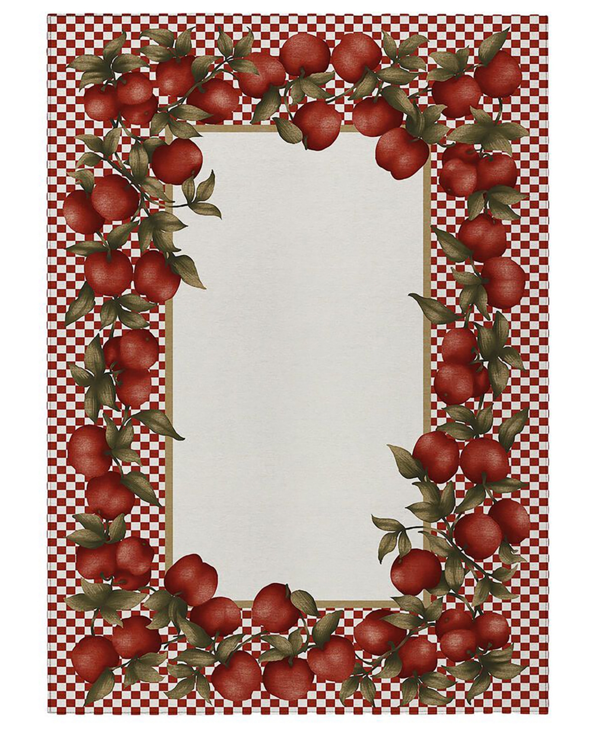 D Style Vertes Kitchen Vrt9 10' X 14' Area Rug In Red