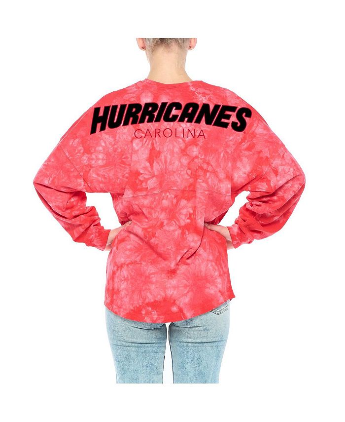 Fanatics Women's Red Carolina Hurricanes Crystal-Dye Long Sleeve T-shirt - Macy's