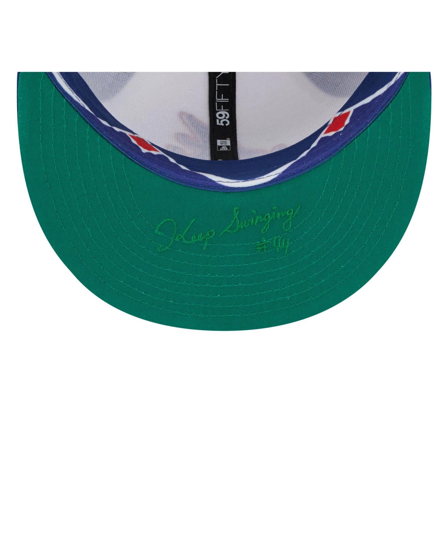 Мужская кепка New Era White and Royal Atlanta Braves 2023 City Connect 59FIFTY Fitted Hat — фото 5
