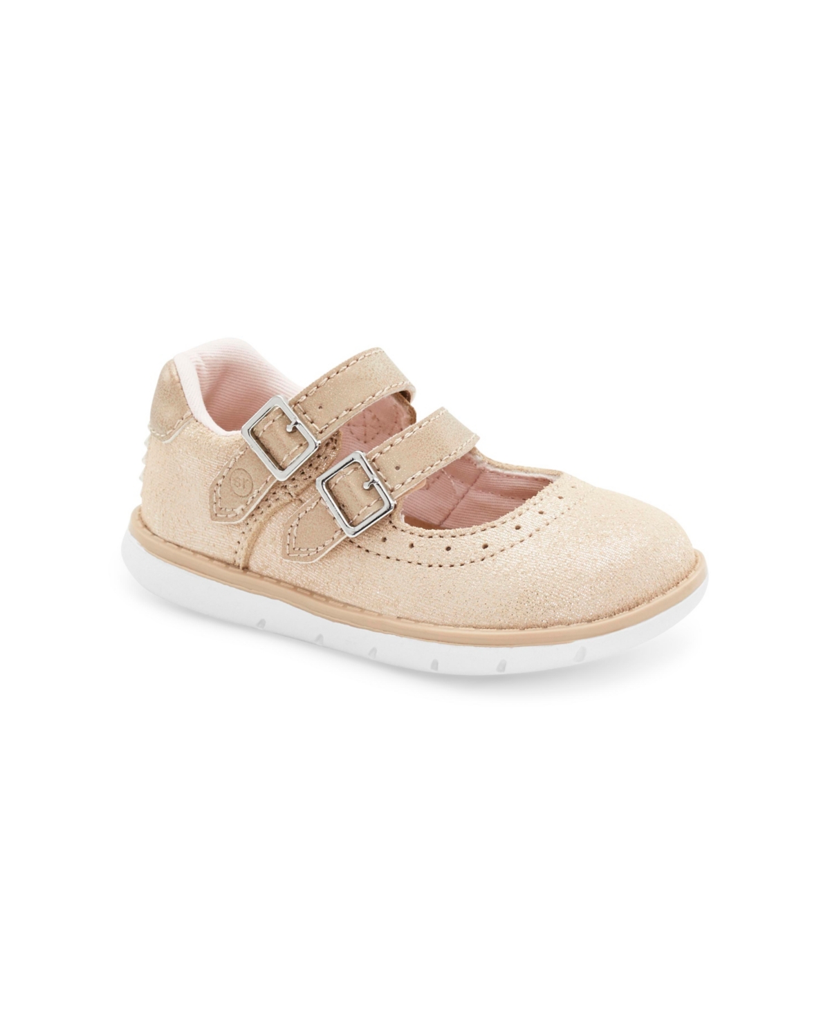 Stride Rite Toddler Girls Srtech Cordaline Leather Shoes In Sand