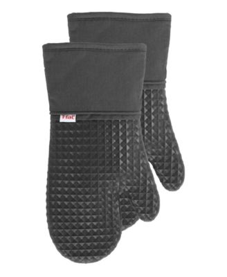 Flexible Waffle Silicone Oven Mitt, Set of 2