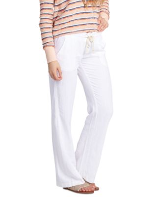 Juniors' Oceanside Wide-Leg Drawstring Pants 