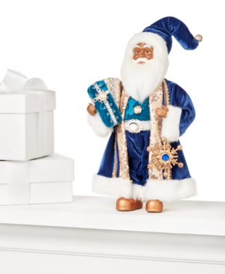 Holiday Lane - Patina 12"H African-American Standing Santa