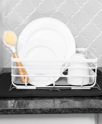 Microfiber Dish Drying Mat Reverses to Mesh, Set of 2