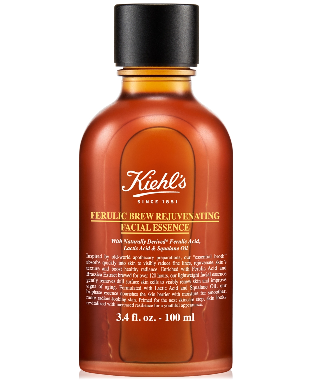 Kiehl's Since 1851 Ferulic Brew Rejuvenating Facial Essence, 100 ml In No Color