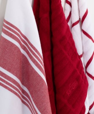 Stripe Dual Sided Woven Kitchen Towel, Set of 3