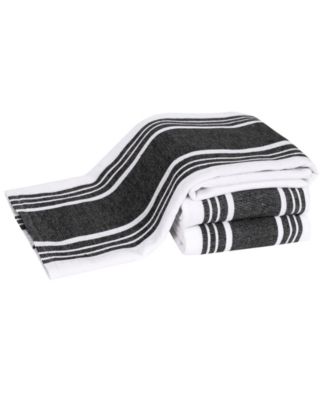 Stripe Dual Sided Woven Kitchen Towel, Set of 3