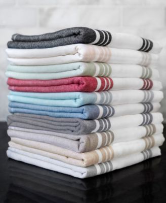 Stripe Dual Sided Woven Kitchen Towel, Set of 3