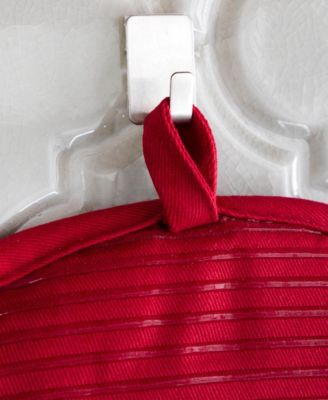 Ribbed Silicone Cotton Twill Pot Holder, Set of 2