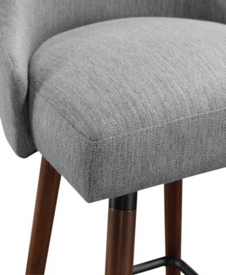 Bagford 26" Swivel Counter Stool with Legs in Fabric