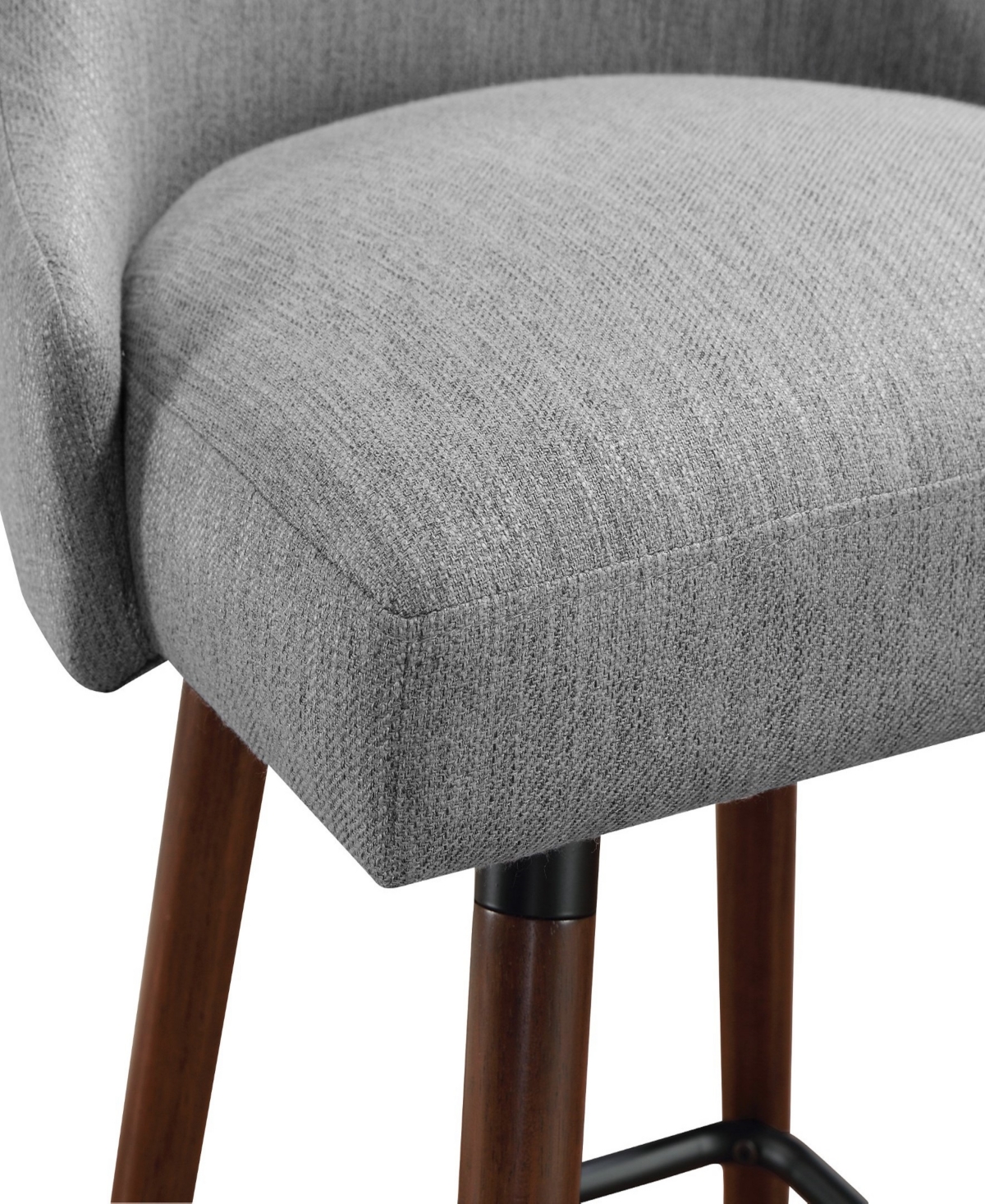 Bagford 26" Swivel Counter Stool with Legs Fabric