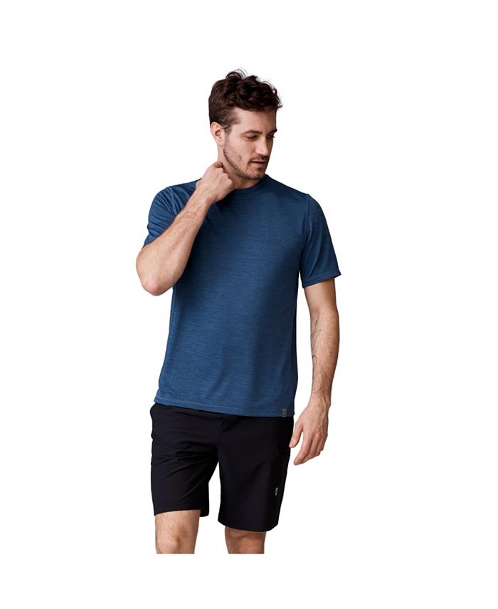 Free Country Men's Tech Jacquard Short Sleeve Crew Neck TShirt Macy's