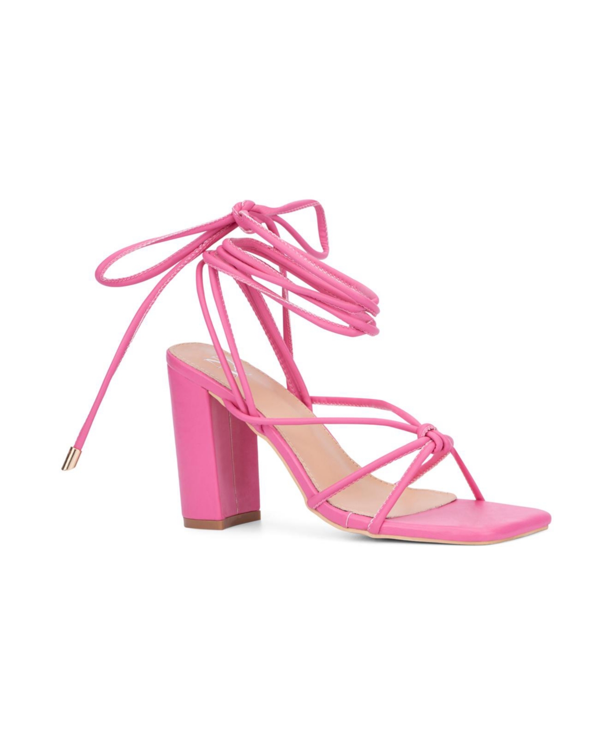 NEW YORK AND COMPANY WOMEN'S DENA LACE UP HEELED SANDAL