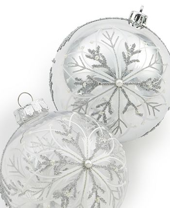 Macy's Holiday Lane 12 Plastic Snowflakes-Brand New-SHIPS N 24 HOURS