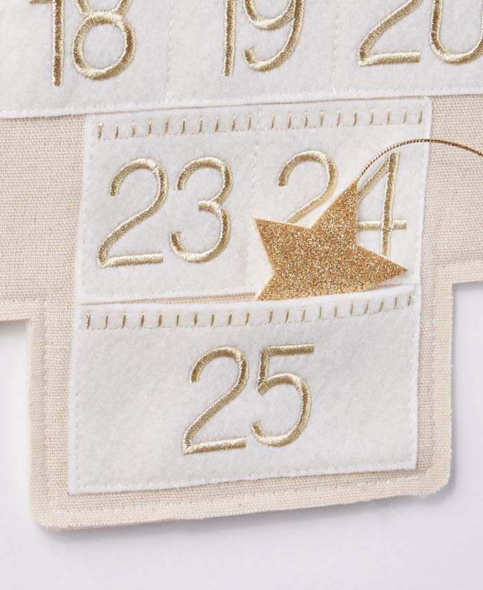Holiday Lane Shine Bright StarTrimmed Tree Advent Calendar, Created