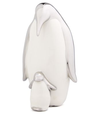 Holiday Lane - Northern Lights Porcelain Penguin Mother & Baby Figurine