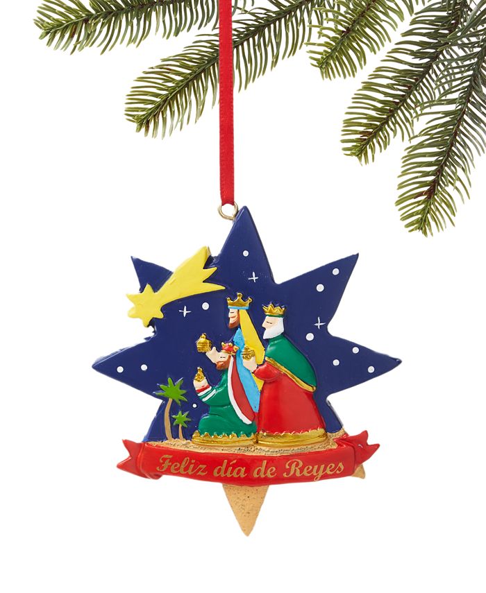 Holiday Lane Feliz Navidad Three Kings Star Ornament Created for