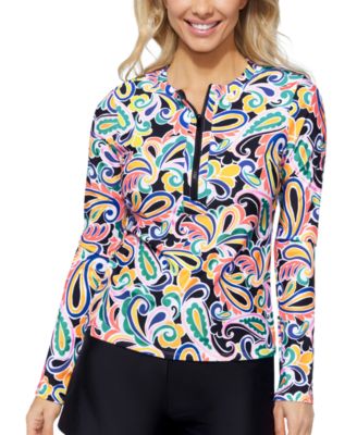 Island Escape - Women's Half-Zip Rashguard