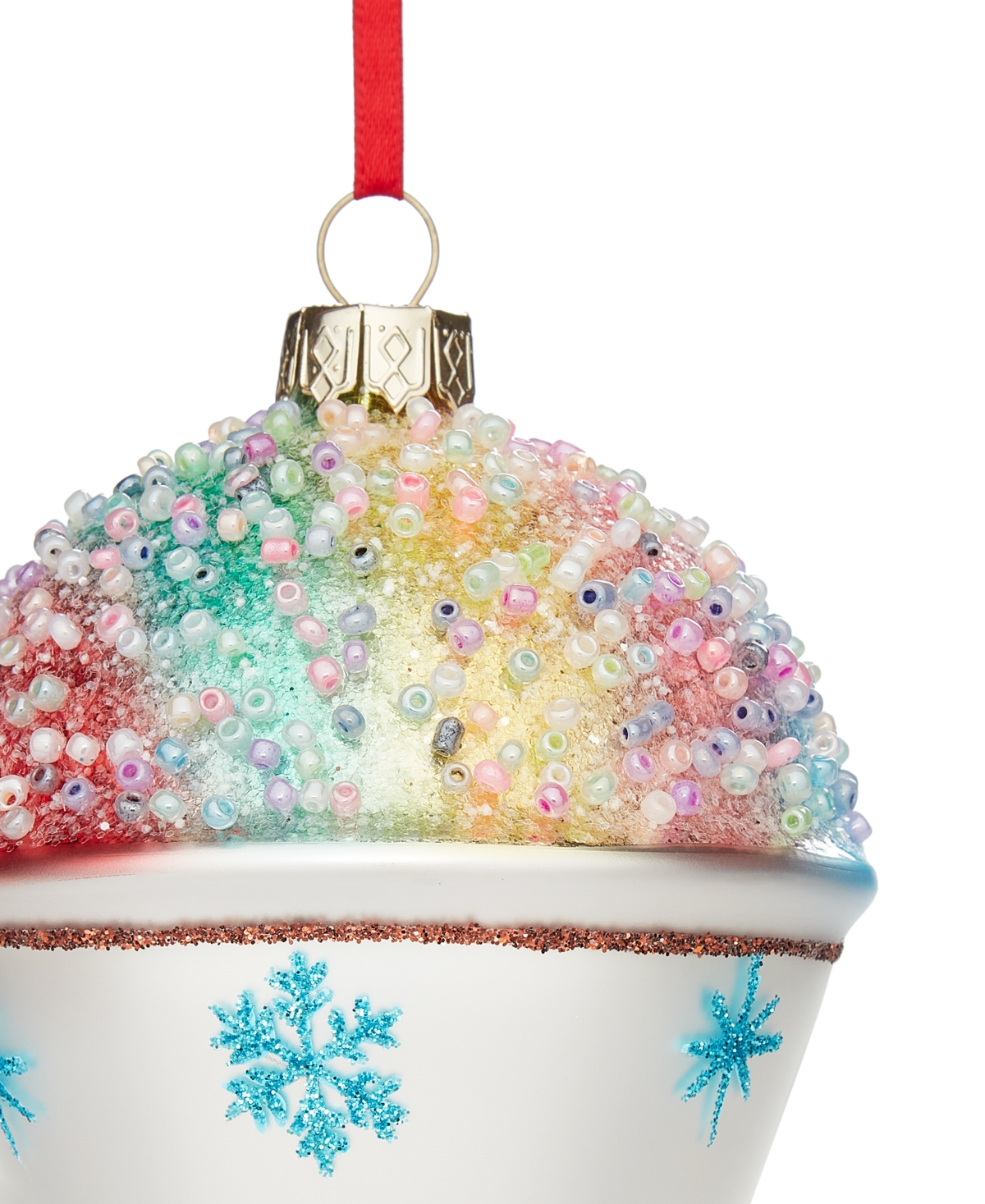 Holiday Lane Sweet Tooth Rainbow Snow Cone Ornament, Exclusively At Macy's In No Color