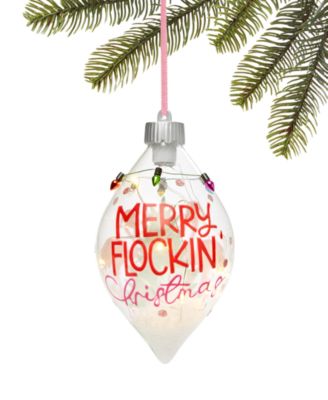 Holiday Lane - Florida Flamingo Christmas Tree Drop Ornament