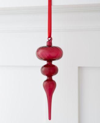 Holiday Lane - Burgundy and Blush Burgundy Finial