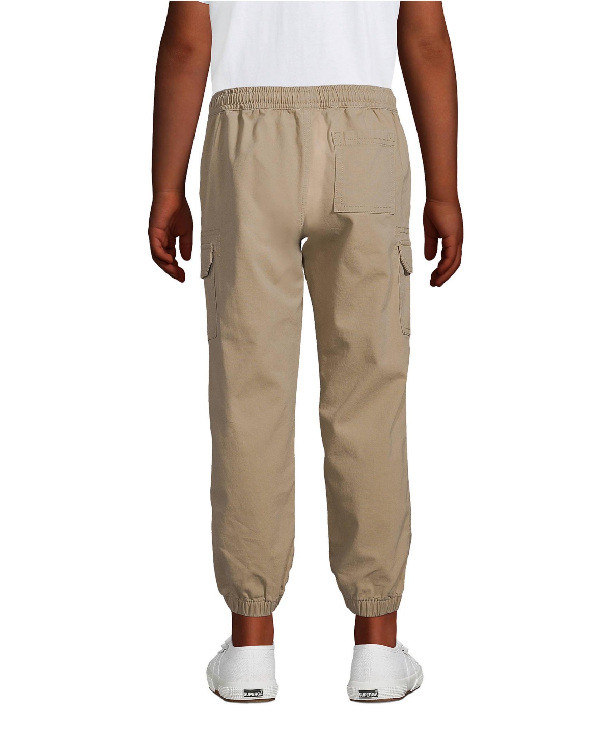 Lands' End Boys Iron Knee Stretch Cargo Jogger Pants