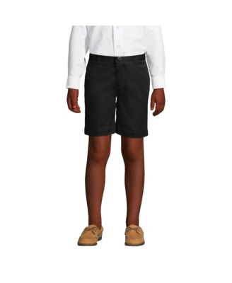 Men's School Uniform Boys Plain Front Blend Chino Shorts