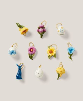 Floral Easter Ornament Set, 10-Piece