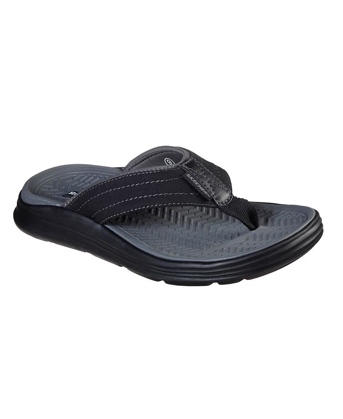 Skechers Men's Relaxed Fit- Sargo - Reyon Flip Flop Sandals from Finish ...