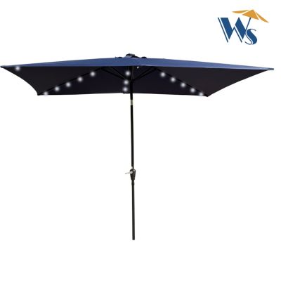Streamdale 10ft Patio Solar LED Umbrella w/ Crank