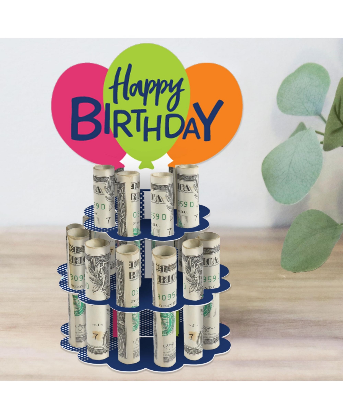 Cheerful Happy Birthday Diy Colorful Birthday Party Money Holder Gift Cash Cake - Assorted Pre-pack