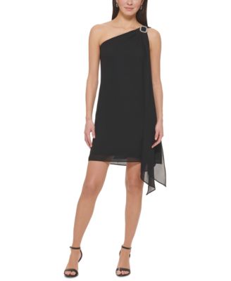 Vince Camuto - Women's Embellished One-Shoulder Cocktail Dress