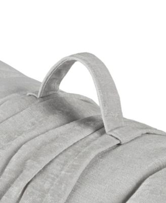 Edelia Poly Chenille Lounge Floor Pillow, 27 "x 74"