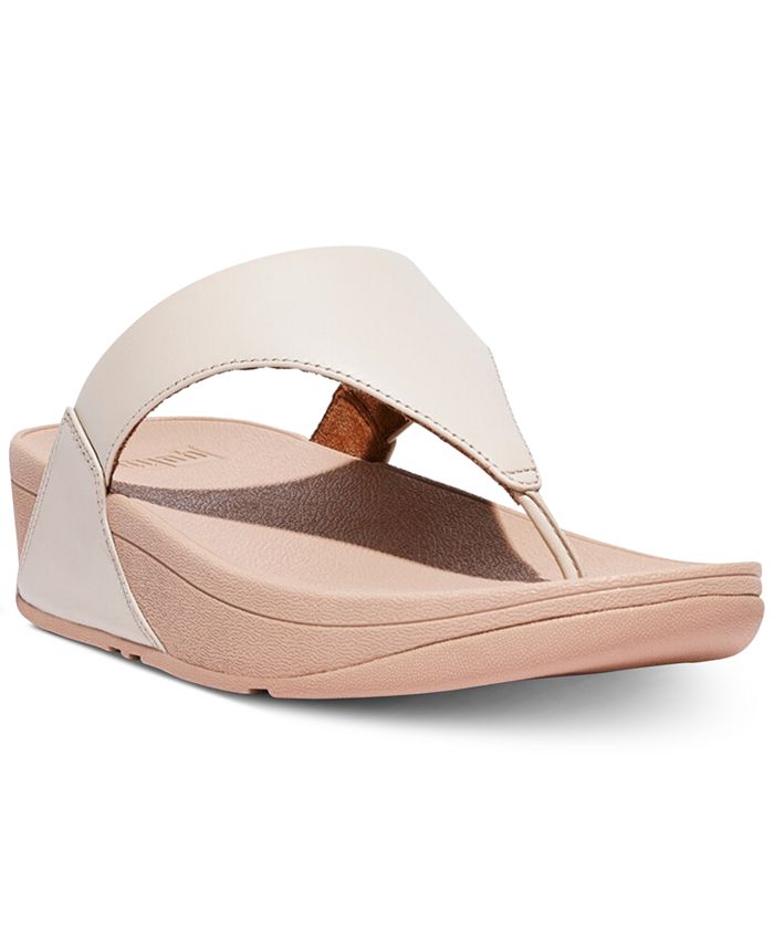 FitFlop Lulu Leather Toepost Flip-Flop Sandals - Macy's