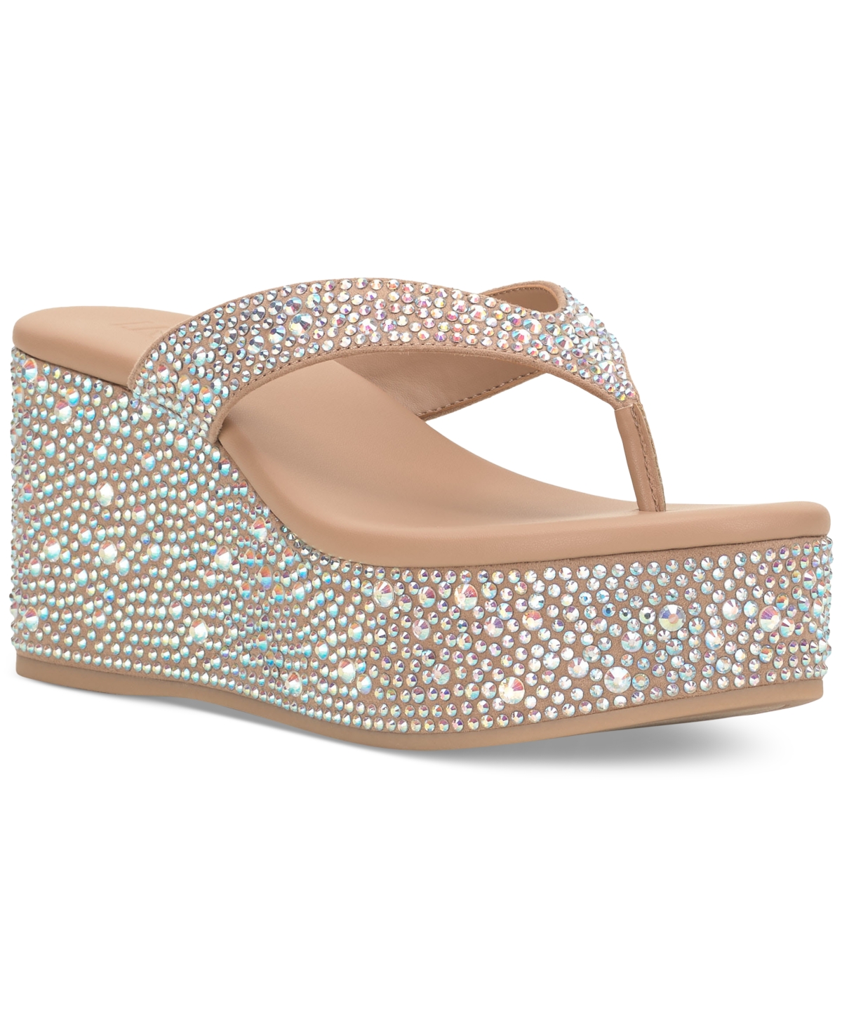 Inc International Concepts Women's Loli Wedge Sandals, Created For Macy's In Ab Bling