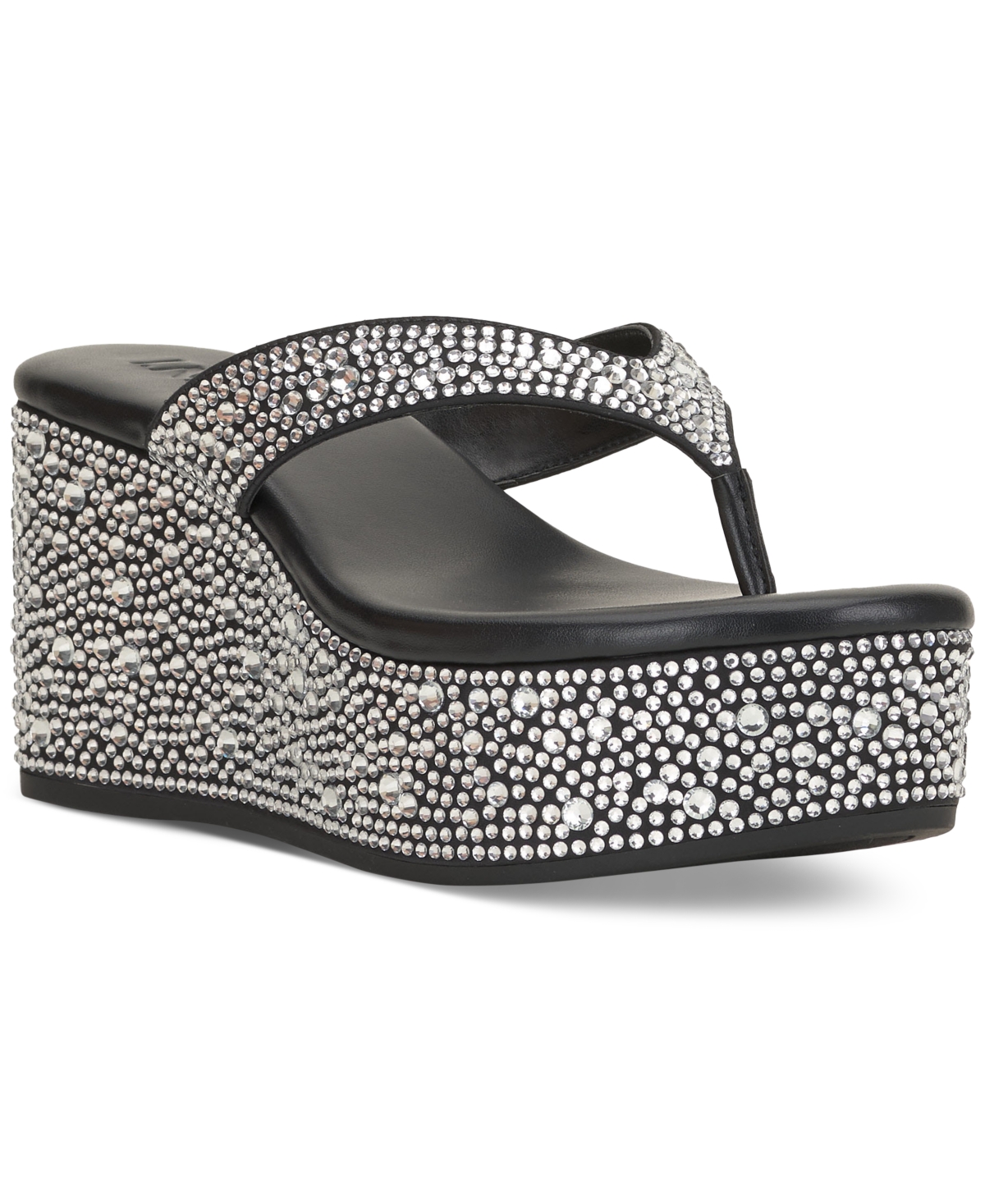 Inc International Concepts Women s Loli Wedge Sandals Created For Macy s Women s Shoes In Silver Bling ModeSens