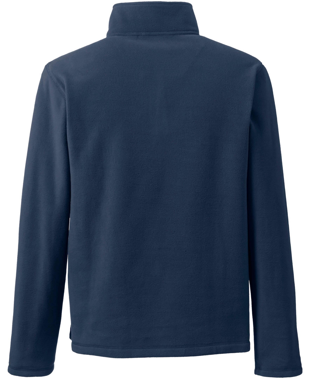Lands' End School Uniform Men's Lightweight Fleece Quarter Zip Pullover Jacket