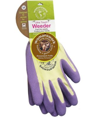 Weeder Gardening Glove, Purple Medium