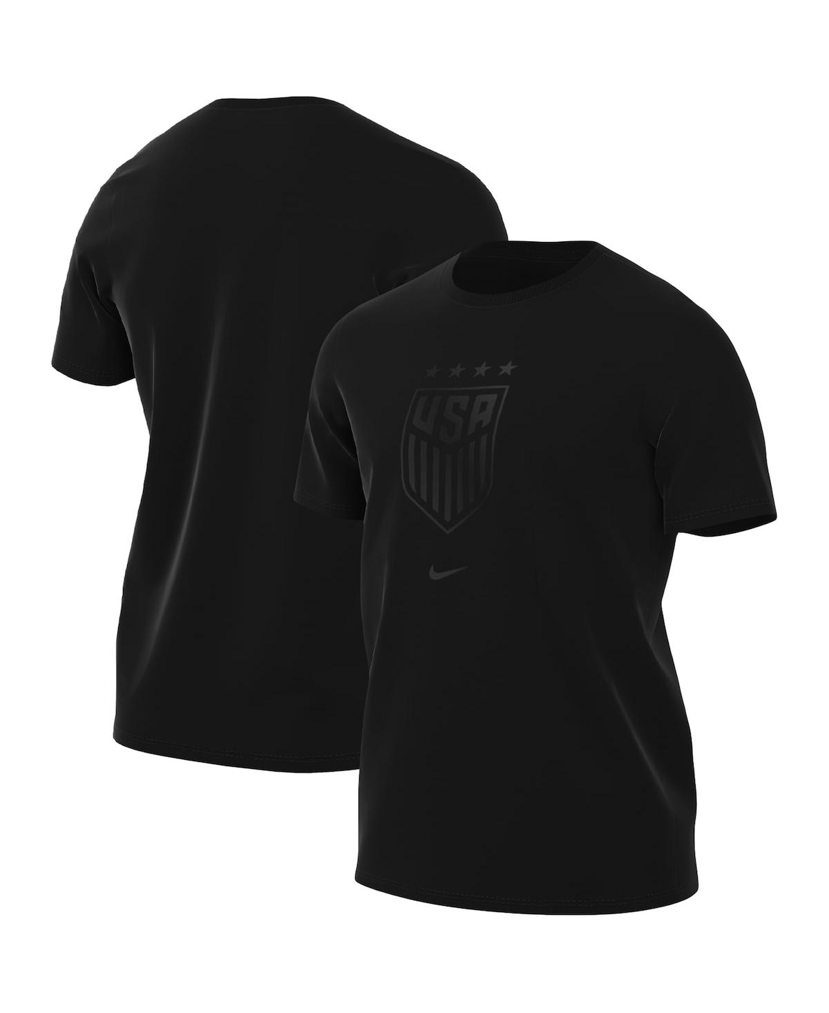 Nike Men's  Black Uswnt Crest T-shirt In Black