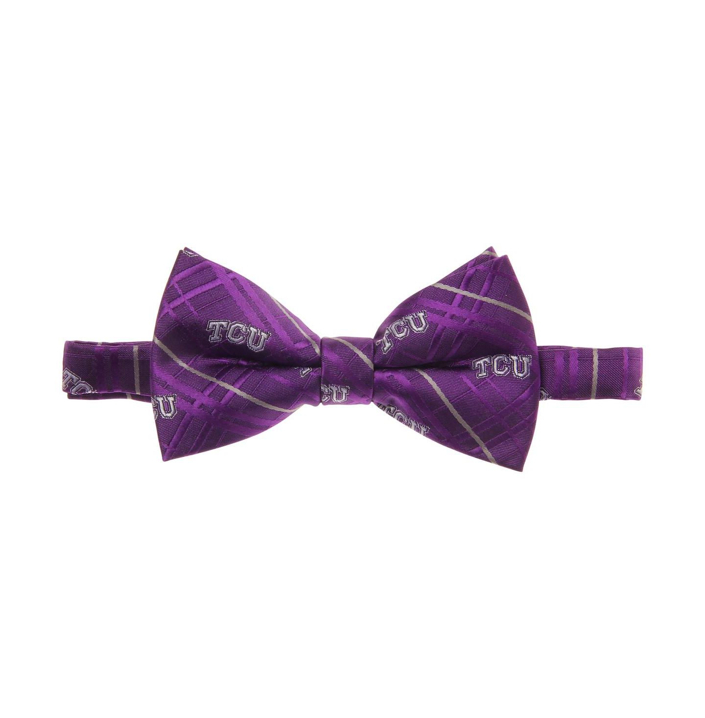 Мужской галстук-бабочка Eagles Wings Purple TCU Horned Frogs Oxford Bow Tie — фото 2