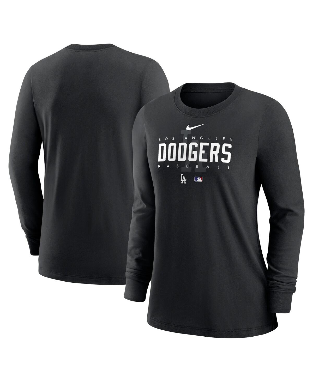 Women's Nike Black Los Angeles Dodgers Authentic Collection Legend Performance Long Sleeve T-Shirt