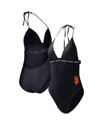 Women's Black San Francisco Giants Full Count One-Piece Swimsuit