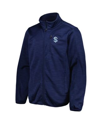 Men's Deep Sea Blue Seattle Kraken Closer Transitional Full-Zip Jacket