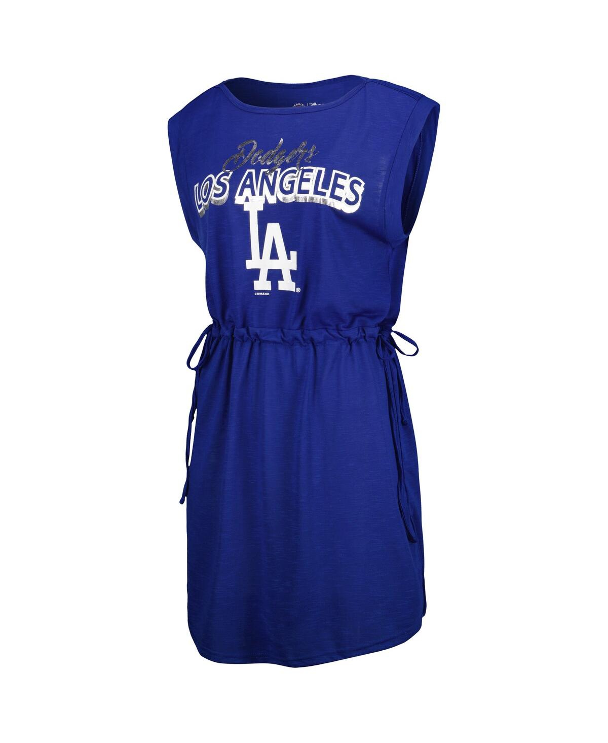 G-III 4HER BY CARL BANKS WOMEN'S G-III 4HER BY CARL BANKS ROYAL LOS ANGELES DODGERS G.O.A.T SWIMSUIT COVER-UP DRESS 