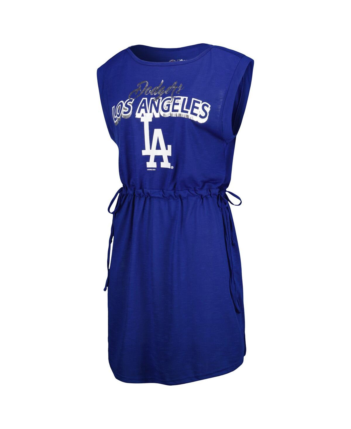 Shop G-iii 4her By Carl Banks Women's  Royal Los Angeles Dodgers G.o.a.t Swimsuit Cover-up Dress