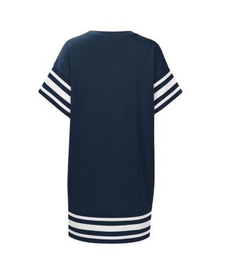 Women's Navy Milwaukee Brewers Cascade T-shirt Dress