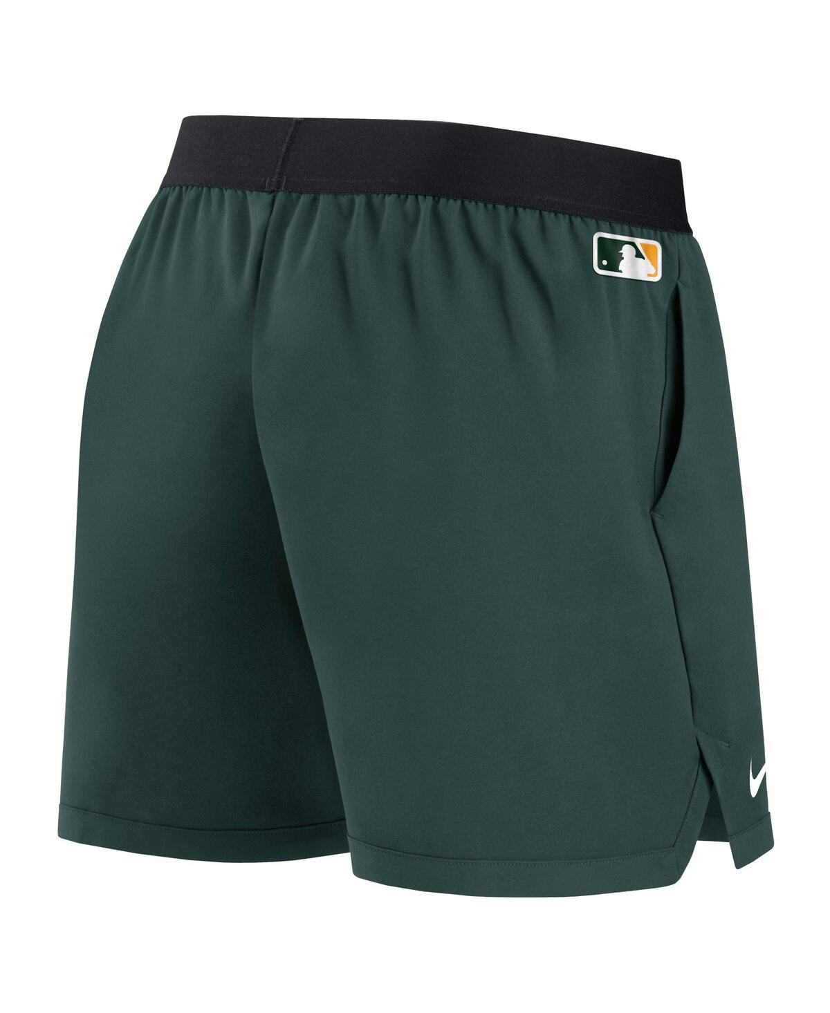 Shop Nike Women's  Green Oakland Athletics Authentic Collection Team Performance Shorts